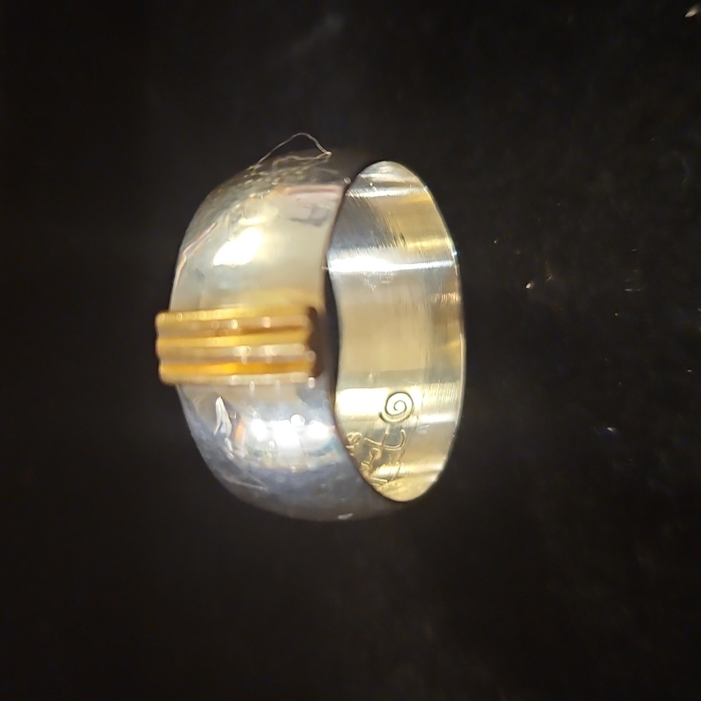 VINTAGE SIGNED FARELLA STERLING SILVE RING